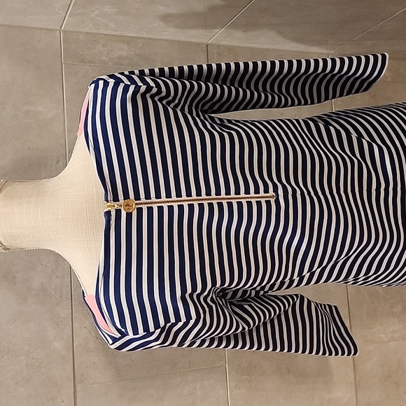 Lilly Pulitzer blue striped dress - Picture 2 of 3